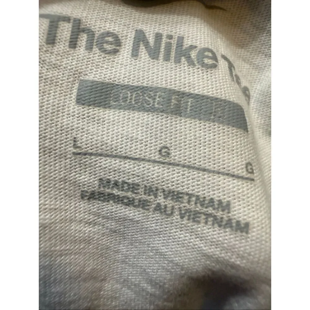The Nike Tee Girls' Sip The Tea Loose Fit Crew Neck Graphic T-Shirt White Large